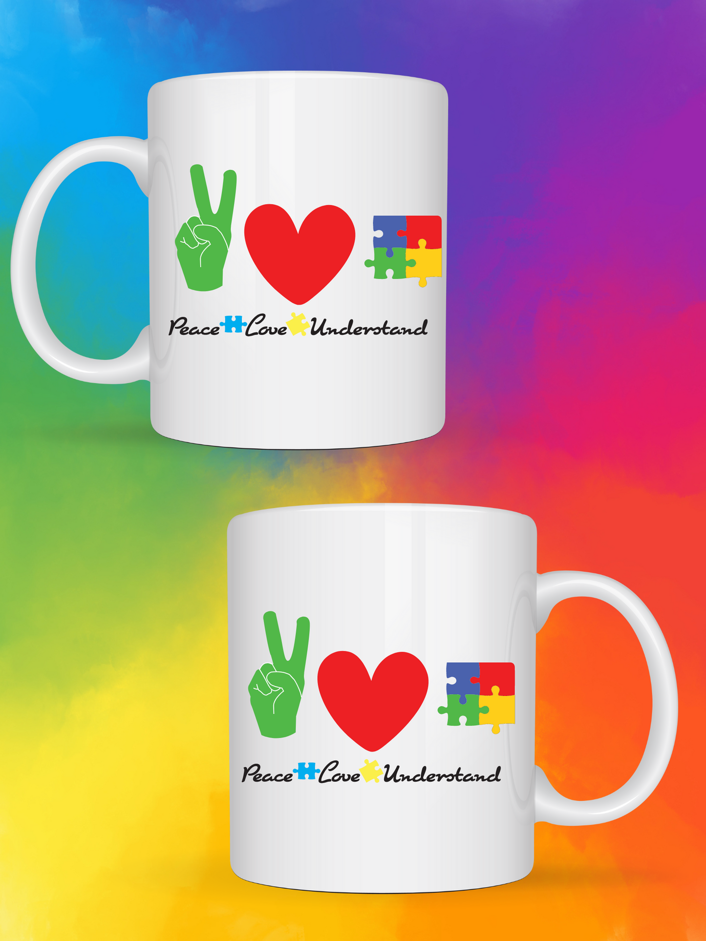 15 oz Mug Peace Love & Understanding