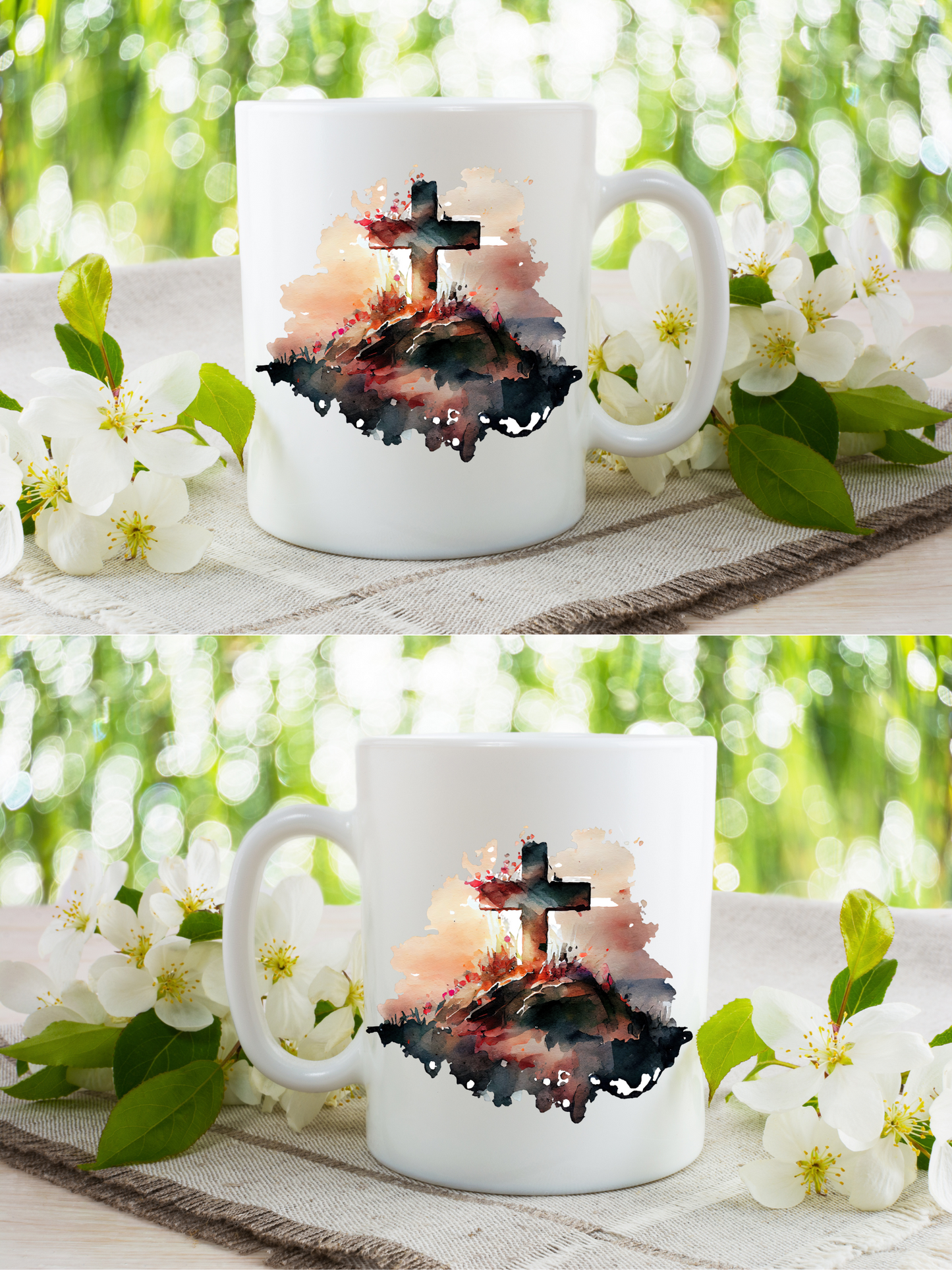 He Rose Again 15 oz coffee mug