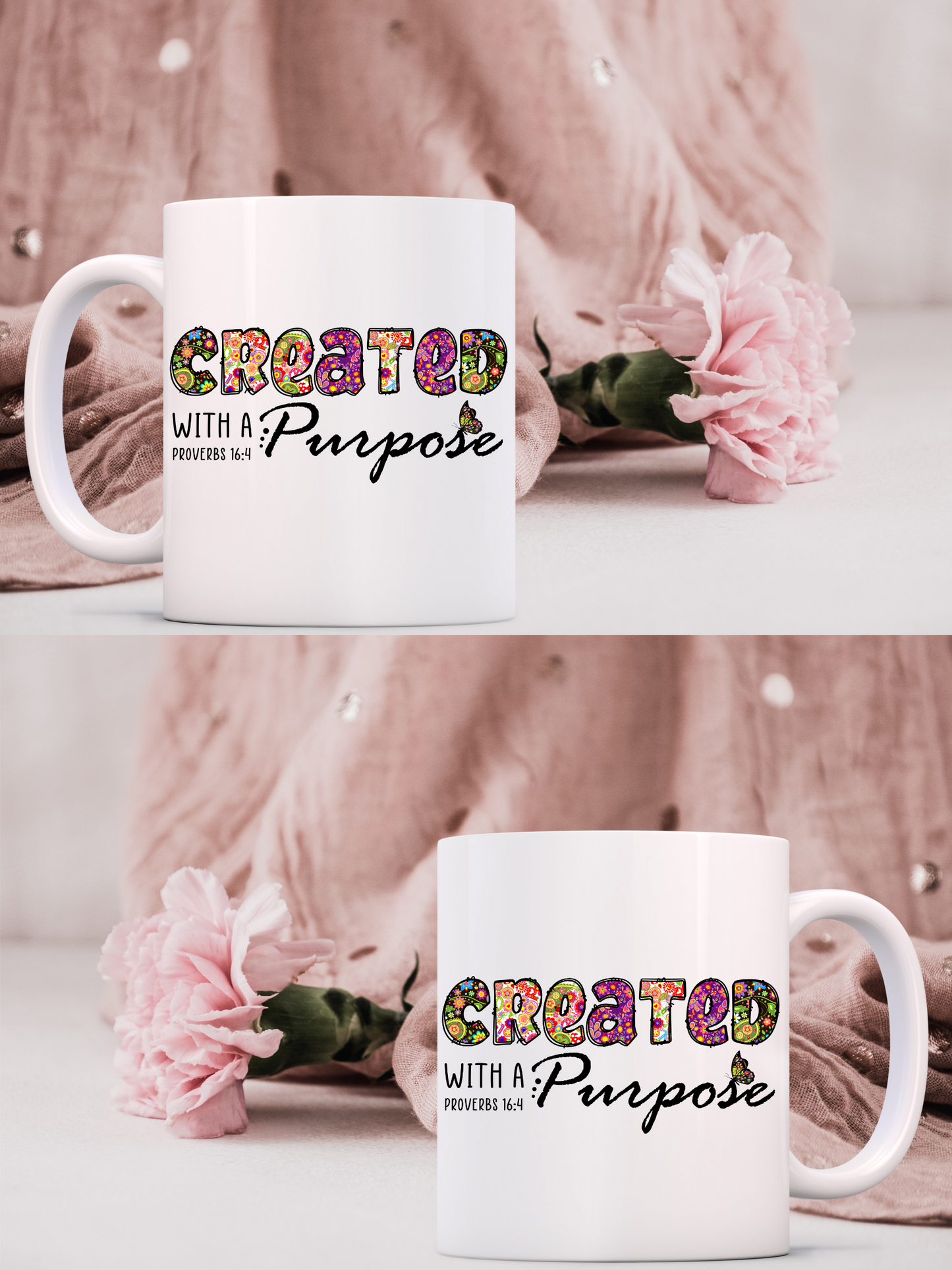 Created With a purpose 11 oz Coffee Mug