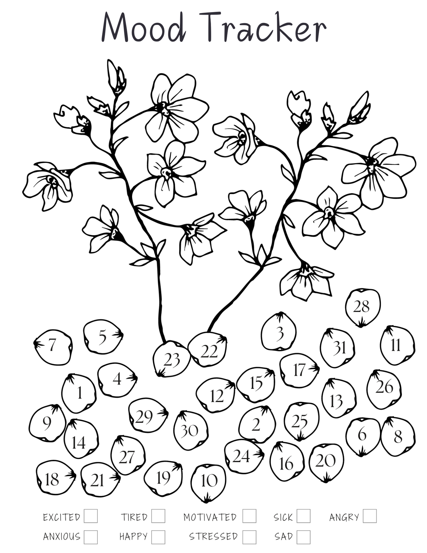 Coloring Mood Tracker
