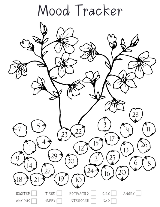 Coloring Mood Tracker