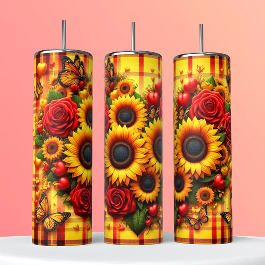 Sunflowers & Roses