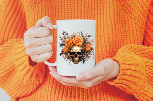 Skulls and flowers