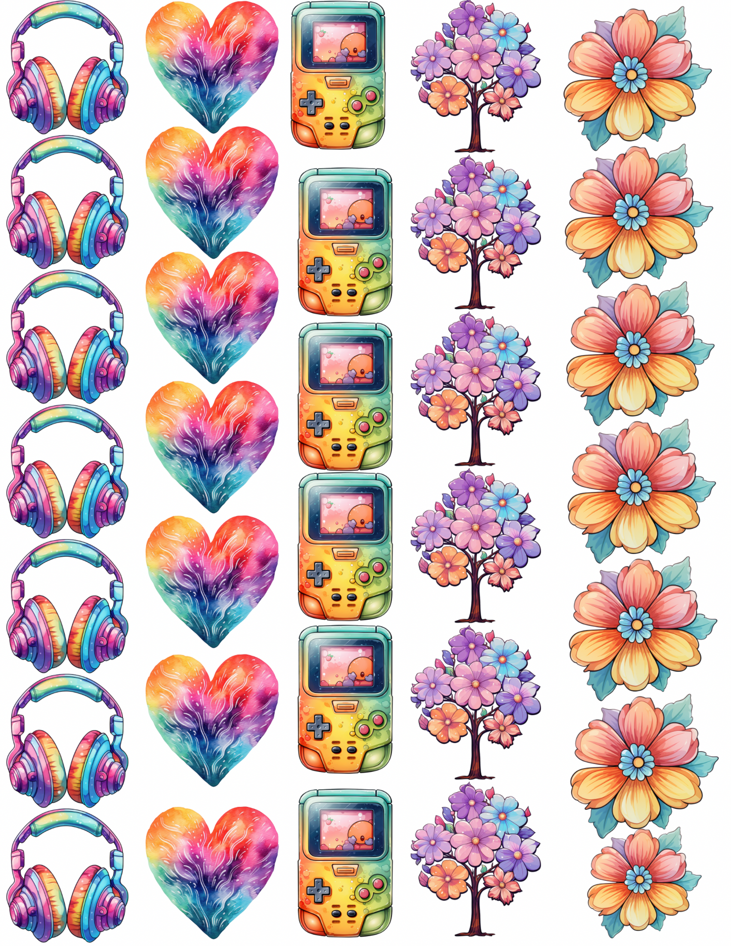 Colorful retro