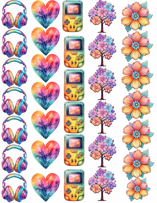 Colorful retro