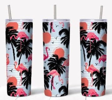 Flamingo 20 0z tumbler