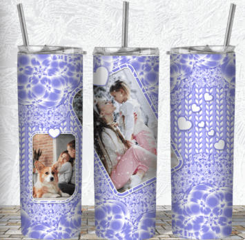 Purple Photo Tumbler 20 oz