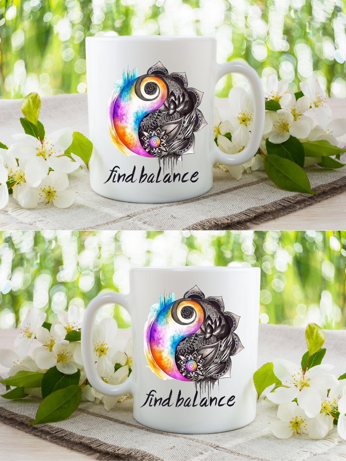 Find your Balance 15 oz coffee mug