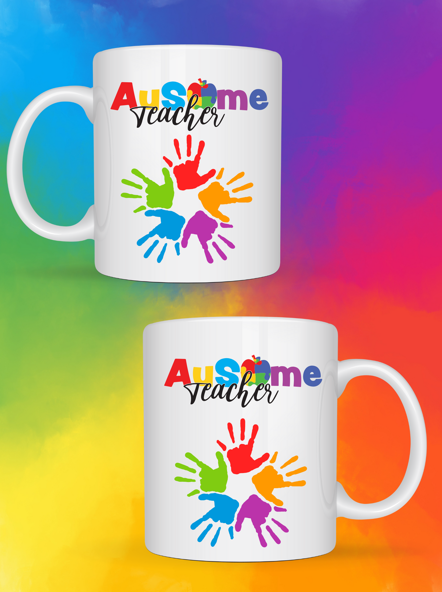 Autism teacher Mug 15 oz
