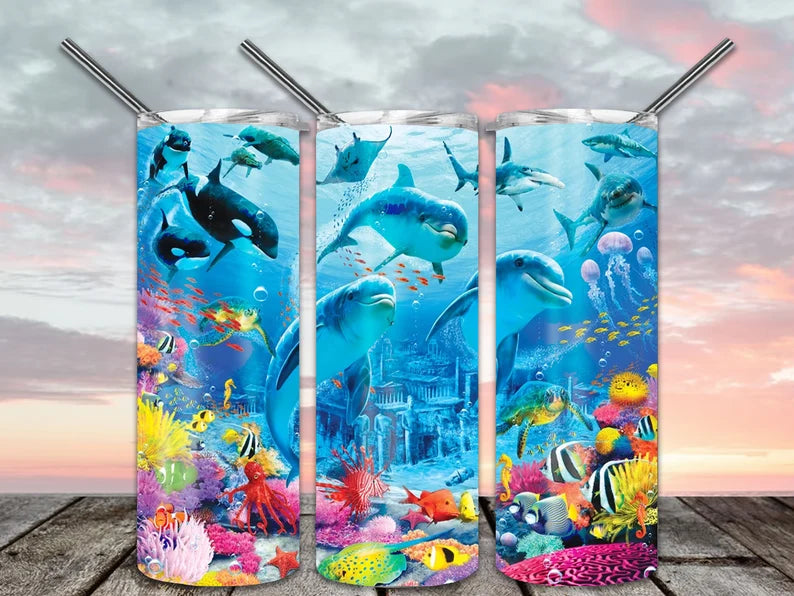 Dolphin 20 oz Tumbler